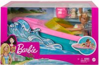 Barbie Motorówka + Lalka Mattel