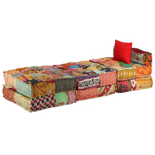 Patchworkowa sofa modułowa, 3-osobowa GXP-682998 na Arena.pl