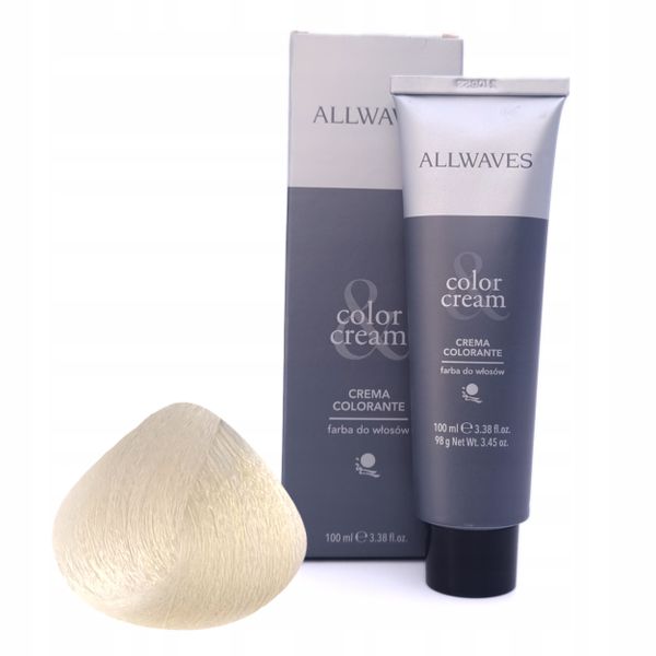 ALLWAVES Farba do włosów 10.12 - Bardzo Jasny Srebrny Blond - 100ml zdjęcie 1