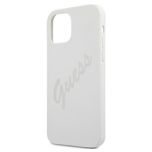Guess GUHCP12SLSVSCR iPhone 12 mini 5,4" kremowy/cream hardcase Script zdjęcie 6
