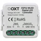 OXT Mini Kontroler WLED RGBIC RGBWIC MONO IC 15A 5-24V ESP32 Mikrofon