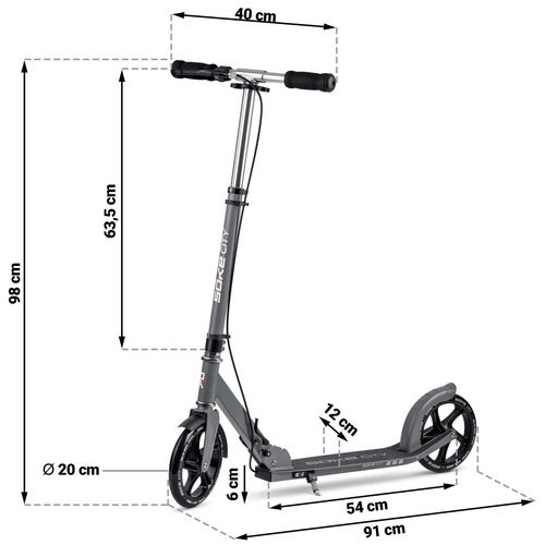 Hulajnoga Soke City Gray na Arena.pl