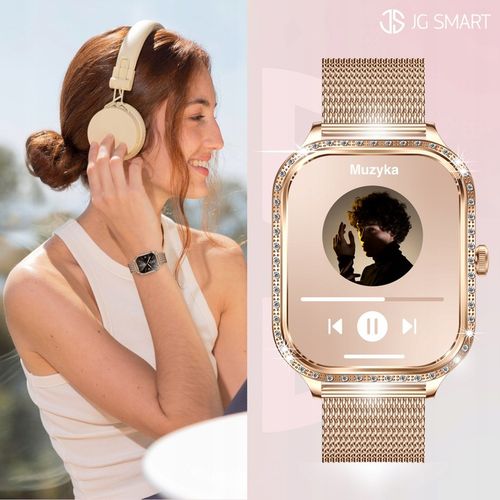 SMARTWATCH DLA KOBIETY DAMSKI ZEGAREK ROZMOWY MENU POLSKIE PULS + 3 PASKI na Arena.pl