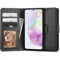 CZARNE ETUI Z KLAPKĄ PORTFEL TECH-PROTECT WALLET DO SAMSUNG GALAXY A35 5G