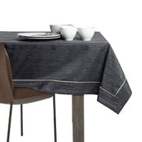 Obrus Plamoodporny VESTA Mankiet + Lamówka 140x320 C. Szary AmeliaHome