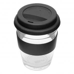 Kubek szklany PICK UP 350ml, czarny na Arena.pl