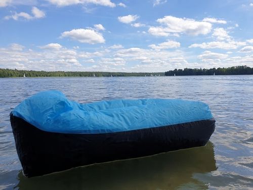 SOFA DMUCHANA Lazy Bag 180x70 cm niebieska ENERO CAMP na Arena.pl