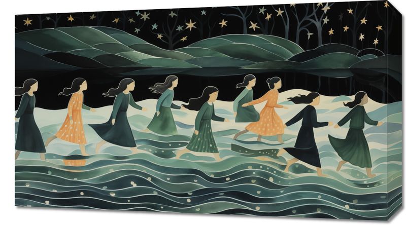 Obraz 70x40cm Nocna Procesja zdjęcie 1