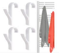 4x HACZYK WIESZAK NA GRZEJNIK KALORYFER ŁAZIENKOWY