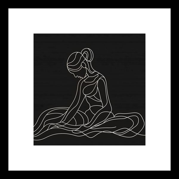 Plakat 20x20cm Pozycja Siedząca zdjęcie 3