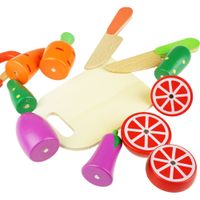 DLA DZIECI MAGNETYCZNA DESKA Z DREWNIANYMI WARZYWAMI