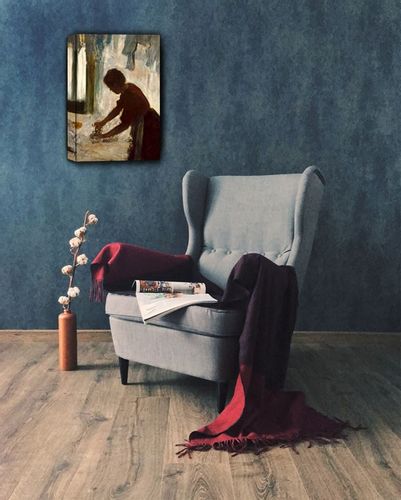 A Woman Ironing, Edgar Degas - obraz na płótnie 60x80 cm na Arena.pl