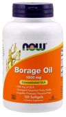 NOW FOODS Borage Oil GLA - Olej z Ogórecznika 1000 mg (120 kaps.)