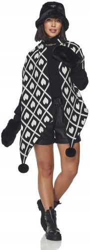 CZAPKA DAMSKA futrzana na zimę zimowa ciepła z futerkiem bucket czarna na Arena.pl