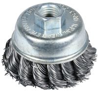 szczotka doczołowa splatana stożek 85mm zn - e-561-3085