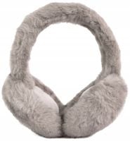 Futrzane nauszniki Keyla - dla dzieci, damskie, zimowe Szary
