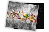 SZKLANA DESKA NA KUCHENKĘ 80x52 008B CHILLI