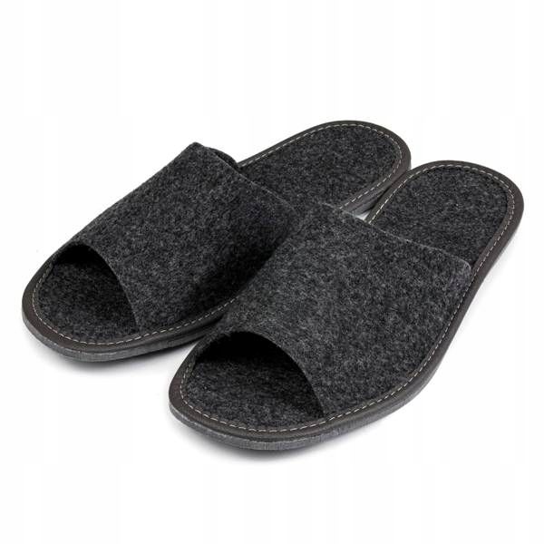 FILCOWE KAPCIE DAMSKIE GRAFIT KLAPKI DLA GOŚCI 40 zdjęcie 4