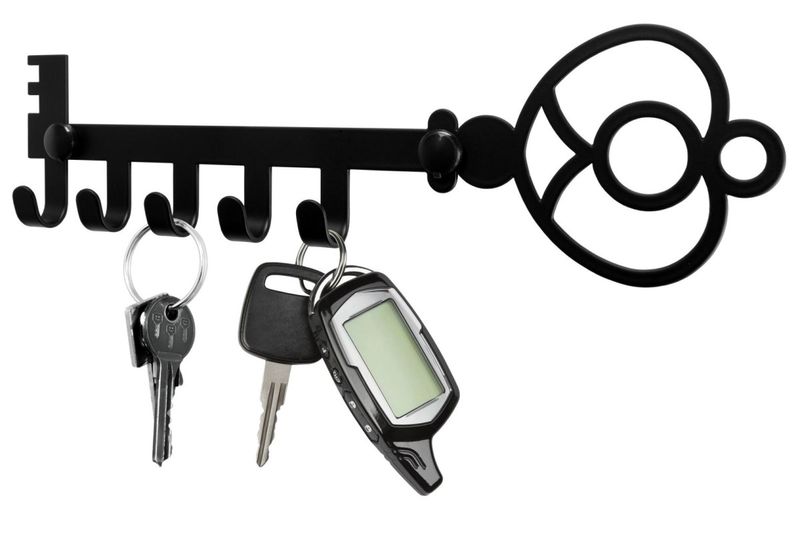 Wieszak na klucze Klavis czarny zdjęcie 3