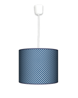 Lampa wisząca mała - Granatowe groszki