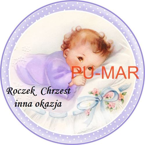 Opłatek na tort Urodziny Roczek Chrzest Święty Tekst Gratis Gruby 20 cm na Arena.pl