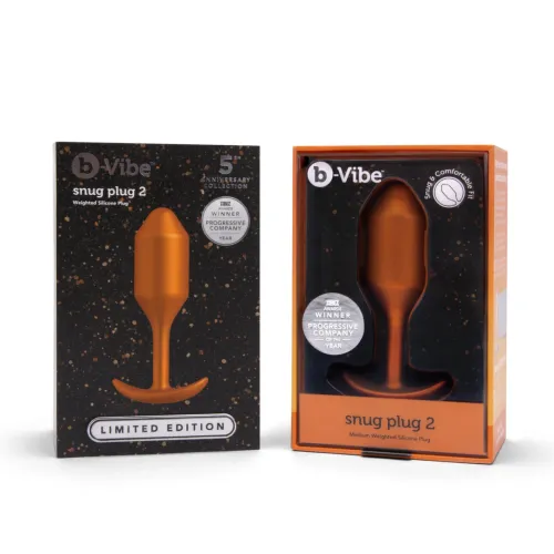 b-vibe snug plug 2 sunburst silikonowy model z obciążeniem 114g na Arena.pl