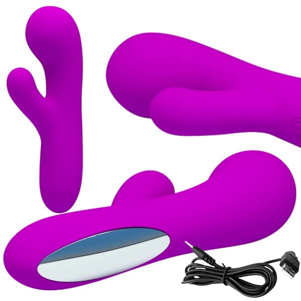 Wibrator Królik Łechtaczka Punkt G 30 Trybów 13Cm zdjęcie 2