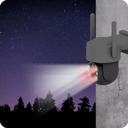 SOLARNA KAMERA WIFI 4MPX SMART ZEWNĘTRZNA OBROTOWA IP BEZPRZEWODOWA SZARA na Arena.pl