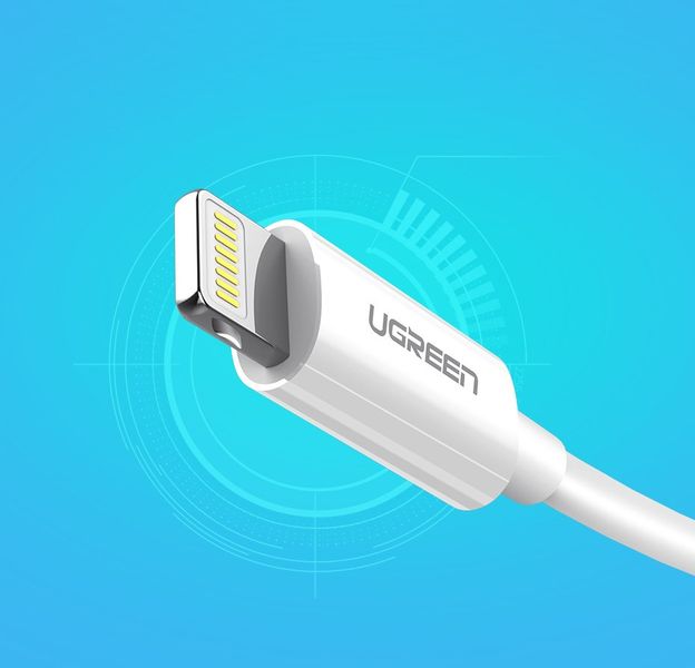 Kabel przewód do iPhone USB - Lightning MFI 1m 2.4A biały zdjęcie 9