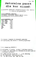 Pasza Karma Dla Kur Niosek 25kg Naturalna Mieszanka BEZ GMO Sypka