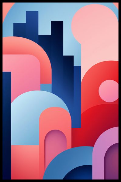 Plakat 53x81cm Miasto Kolorów zdjęcie 2