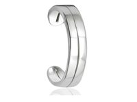 Delikatna rodowana srebrna nausznica kolczyk na małżowinę ear cuff srebro 925 Z1880ER