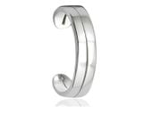 Delikatna rodowana srebrna nausznica kolczyk na małżowinę ear cuff srebro 925 Z1880ER