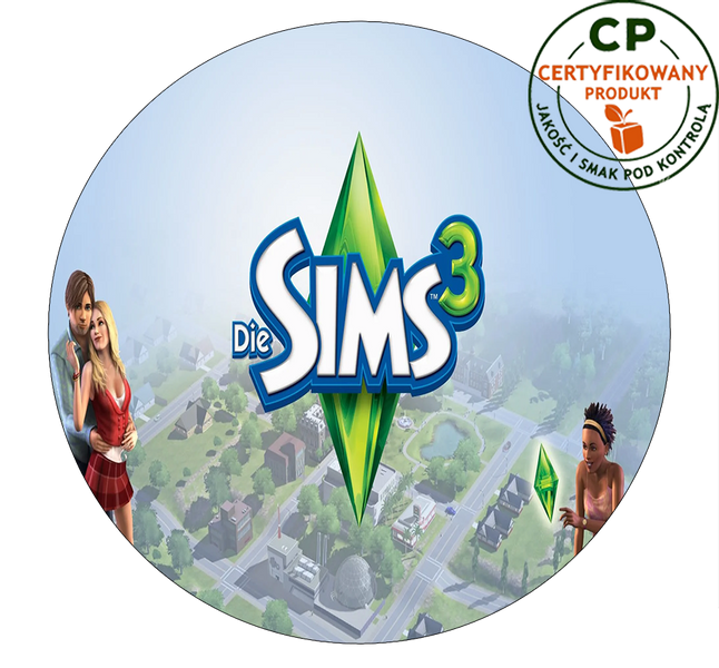 Opłatek na tort Sims zdjęcie 1