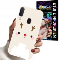 ETUI CASE DO SAMSUNG A40 - ŚWIĄTECZNE WZORY RENIFER MIKOŁAJ ŚWIĘTA