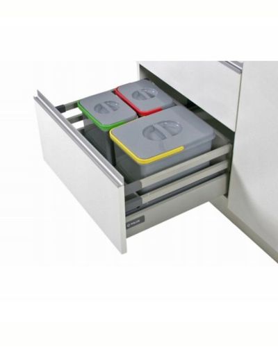 KOSZE NA ŚMIECI + NAKLEJKI REJS PRAKTIKO DO 600mm POTRÓJNY - 1X15L / na Arena.pl