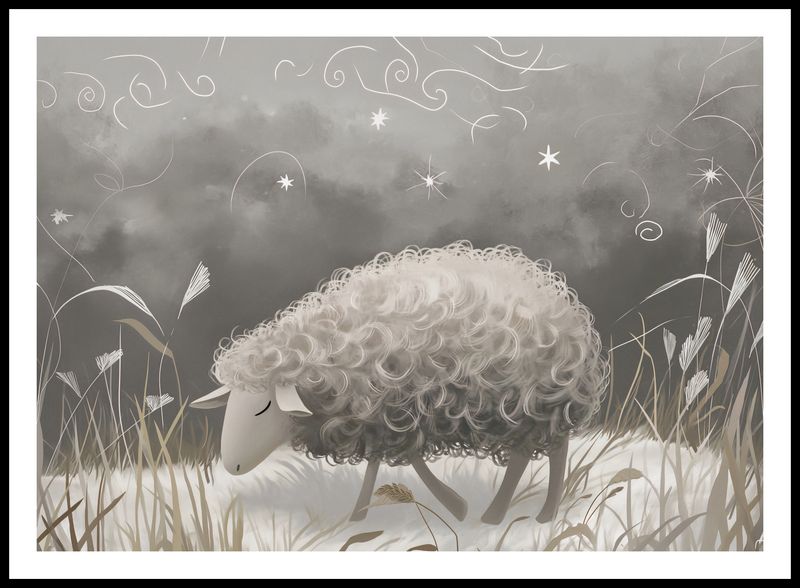 Plakat 84x59,5cm Bujna Owca zdjęcie 3