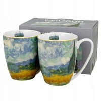 Komplet 2 kubków 350 ml VAN GOGH Wheat Field W pudełku porcelana na prezent