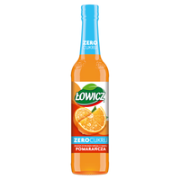 Łowicz Zagęszczona baza napoju o smaku pomarańcza 400 ml