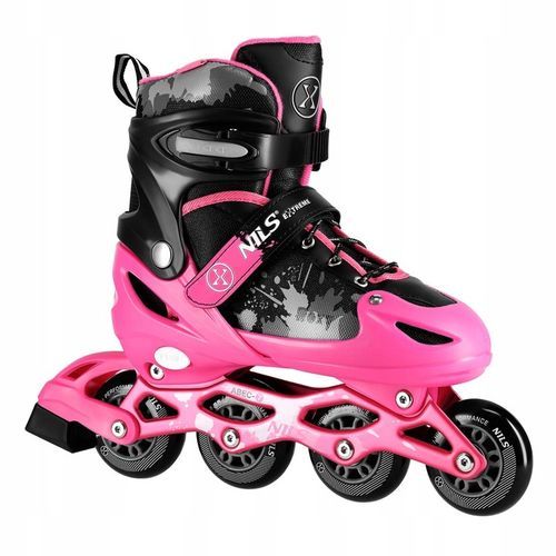 Łyżworolki Rolki Regulowane Rekreacyjne Kauczukowe Kółka Dziewczęce 39-42 na Arena.pl