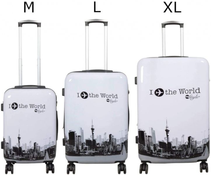 walizki zestaw fly the world white zdjęcie 9