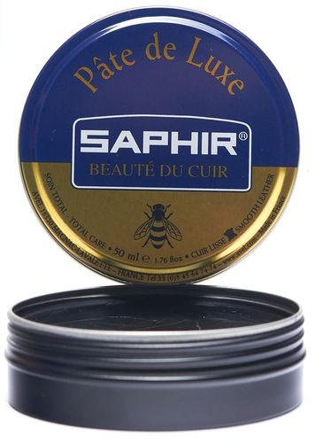Saphir Pate De Luxe 50ml Pasta Wosk Do Butów Skór CZARNY na Arena.pl