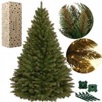 CHOINKA SZTUCZNA ŚWIERK KAUKASKI skandynawski GĘSTY naturalny 220cm +STOJAK