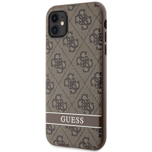Guess GUHCN61P4SNW iPhone 11 / Xr brązowy/brown hardcase 4G Stripe na Arena.pl