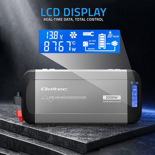 Qoltec przetwornica 12V/230V 1000W UPS na Arena.pl