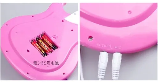 GITARA ELEKTRYCZNA MIKROFON KARAOKE DLA DZIECI zdjęcie 3