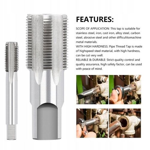 Gwintownik ręczny do rur 1/2 cala HSS na Arena.pl