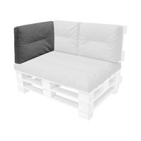 Poduszka oparciowa "Flora" 59x45 cm wodoodporna do mebli z palet, grafitowy