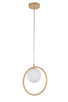 Wisząca lampa złota Ring do przedpokoju metalowy pierścień