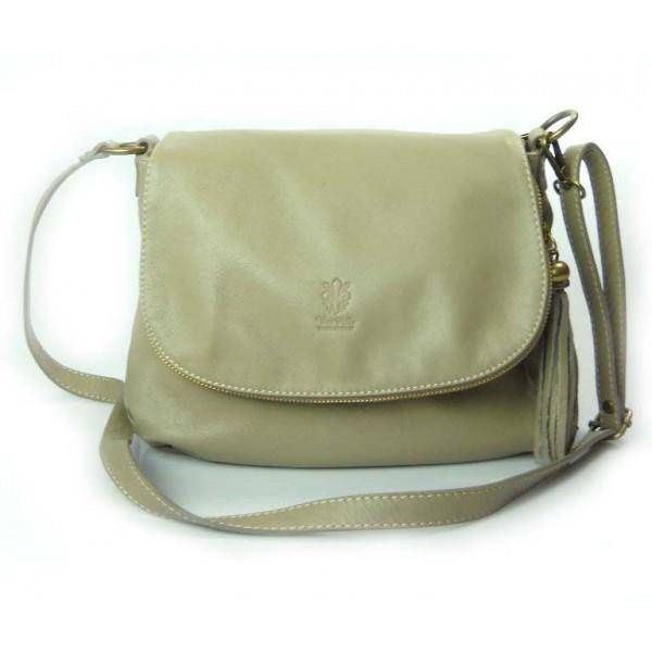 TOREBKI SKÓRZANE LISTONOSZKI a5 VERA PELLE BEŻOWA VP1017T zdjęcie 1